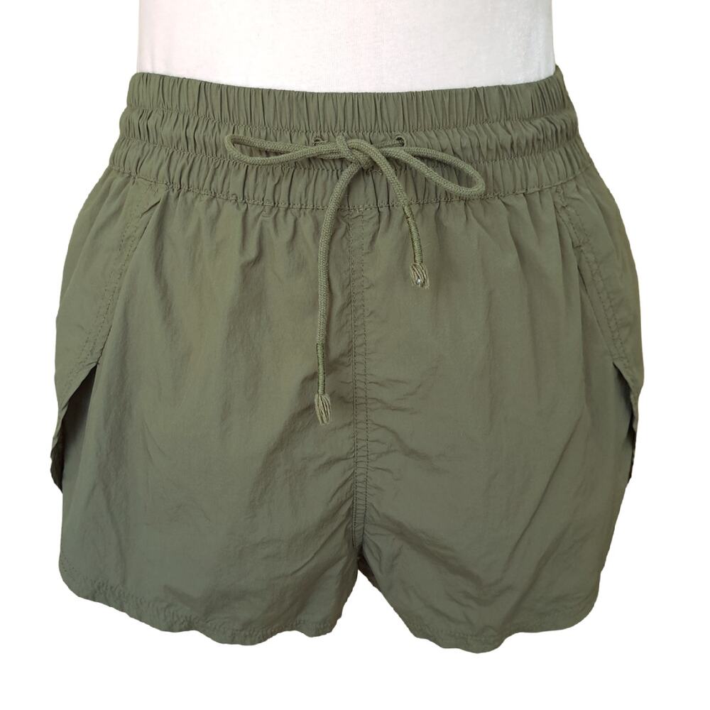 Free People Movement Shorts with Liner Activewear Olive Khaki Green